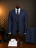 Marco Ricci Navy Three-Piece Suit