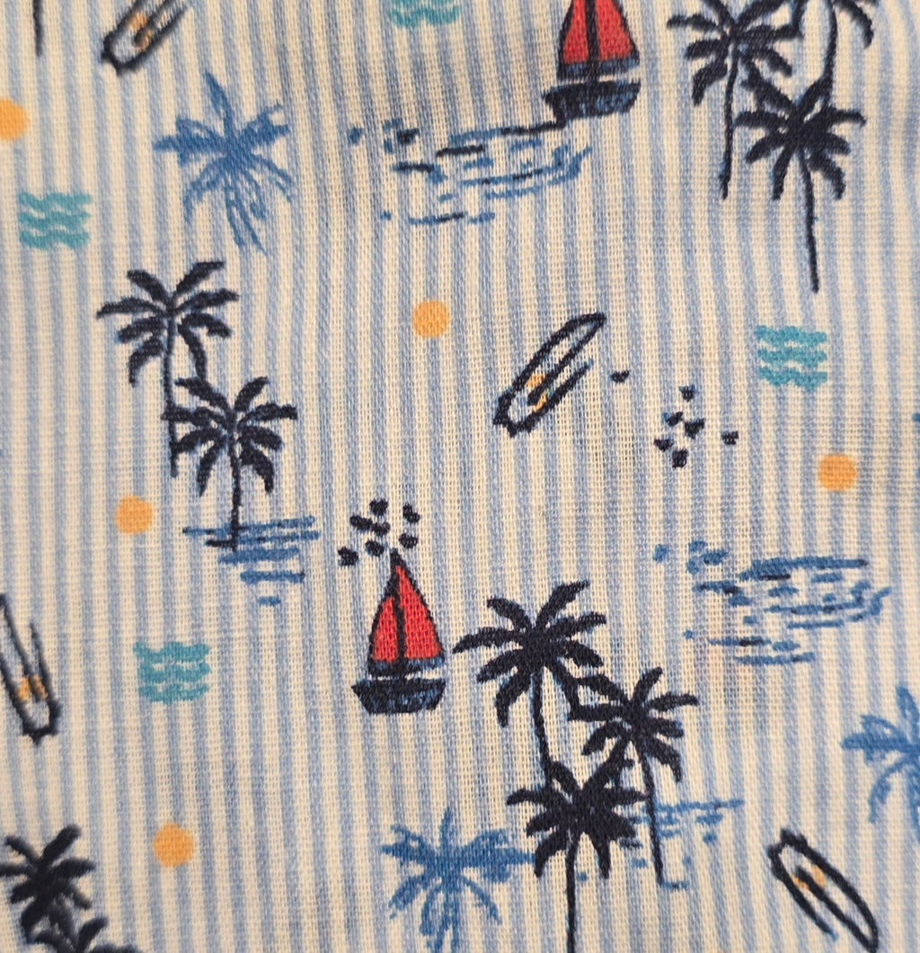 Casamoda Nautical Linen-Blend Casual Shirt