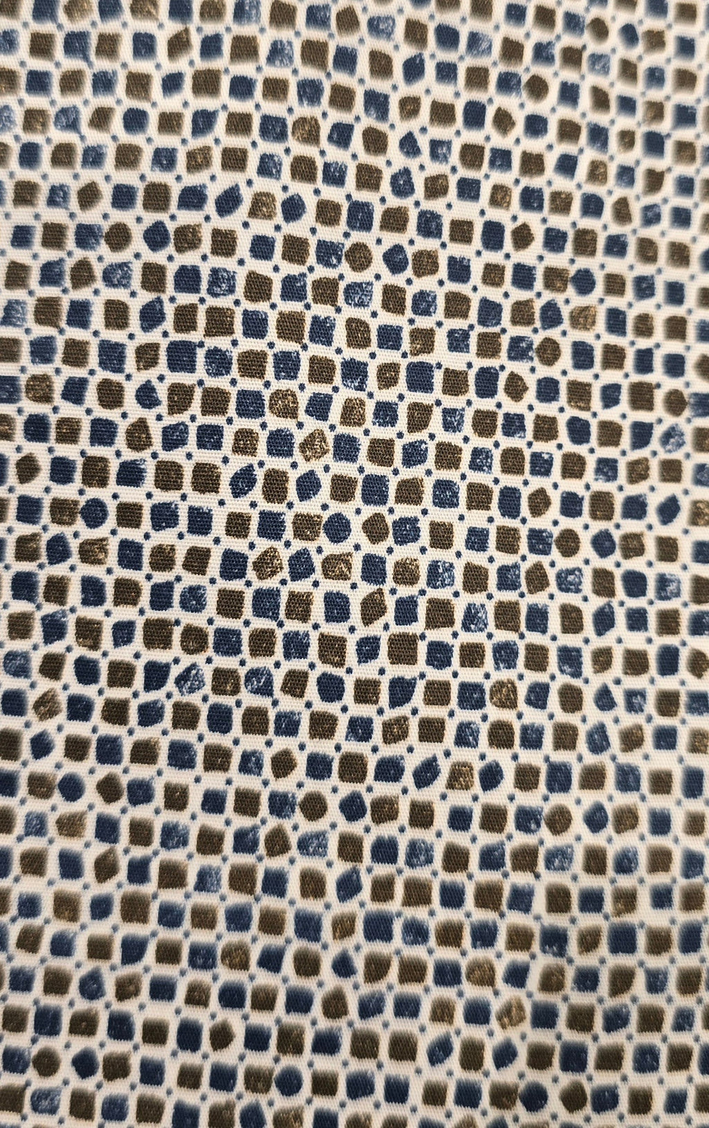 Venti Blue Dot-Print Body-Fit Shirt