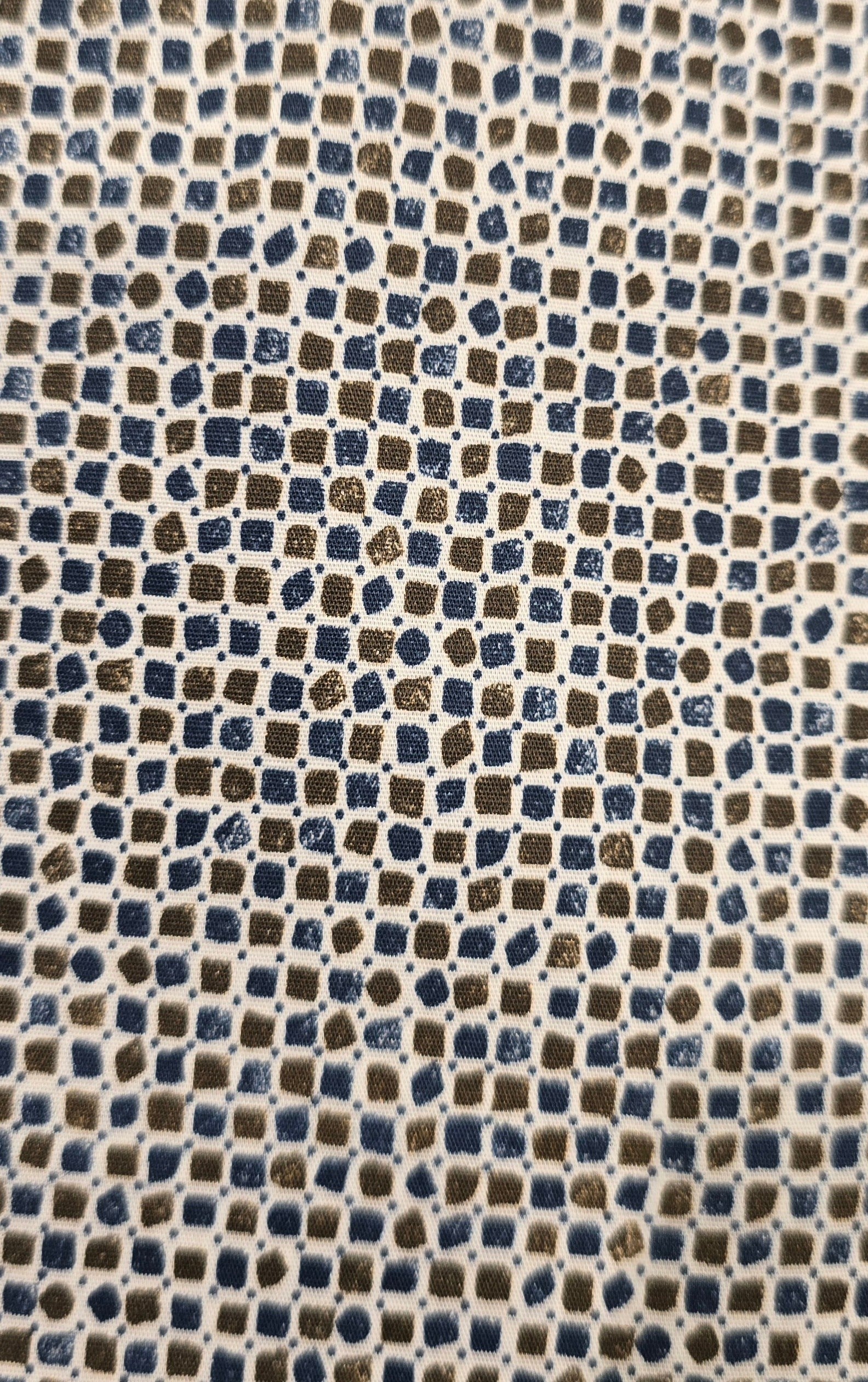 Venti Blue Dot-Print Body-Fit Shirt