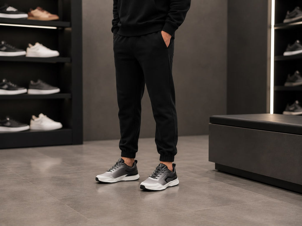 Bugatti Black & White Sneakers