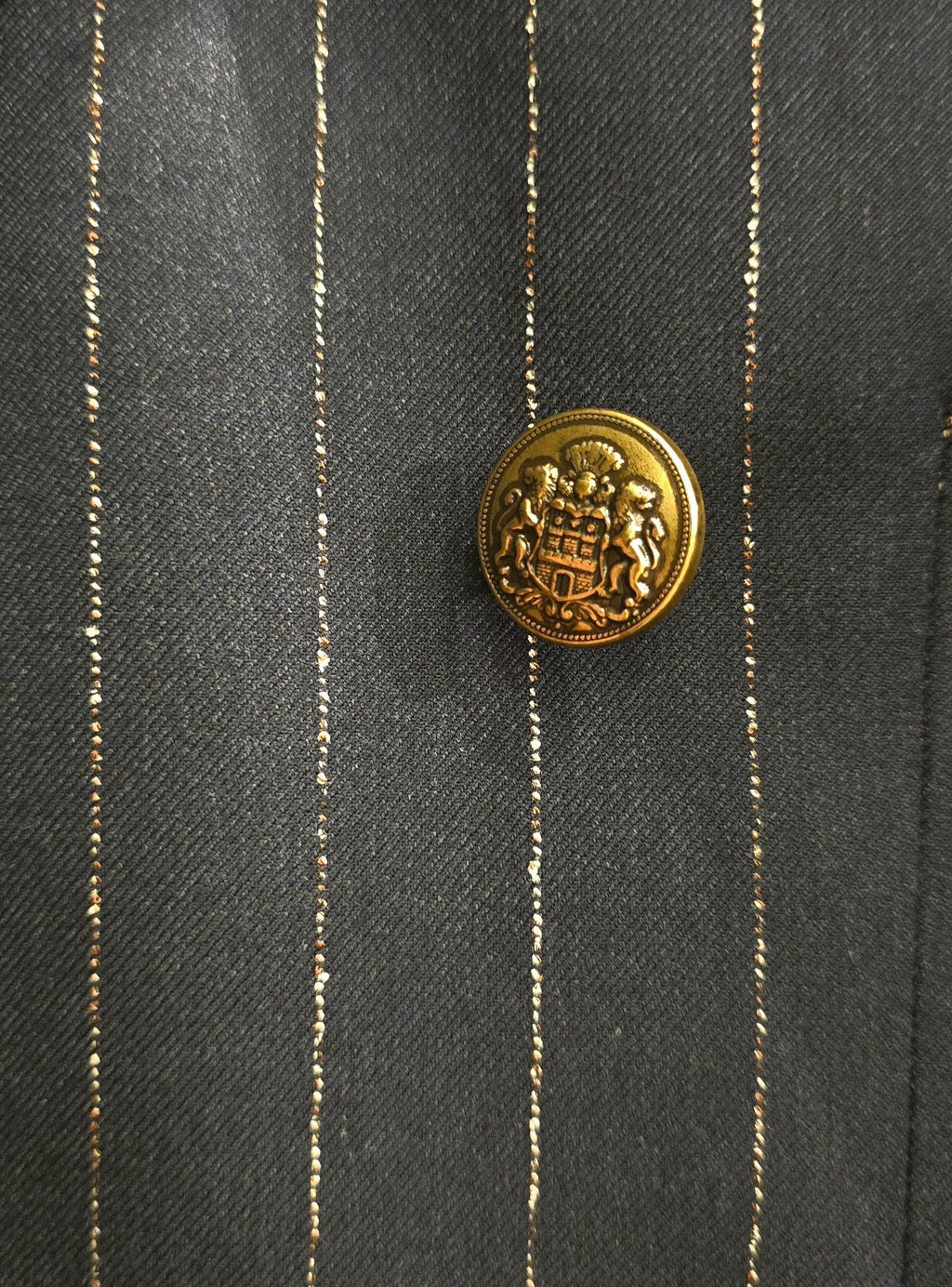Marco Ricci Navy Pinstripe Double-Breasted Suit