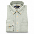 Casamoda Casual Fit Linen Shirt — Light Green