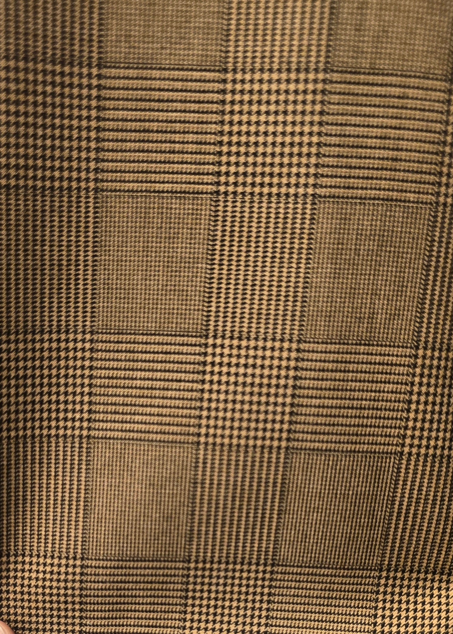 Marco Ricci Mustard Check Two-Piece Suit