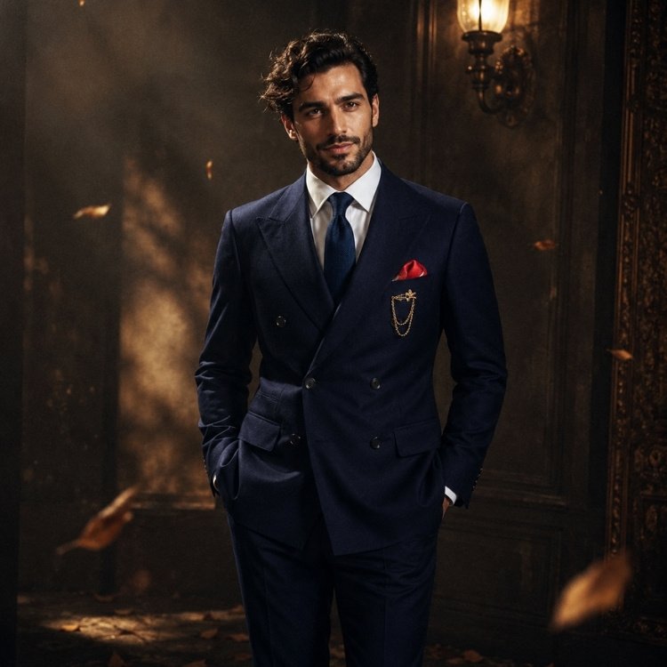 Mario Barutti Navy Double Breast - Image 2