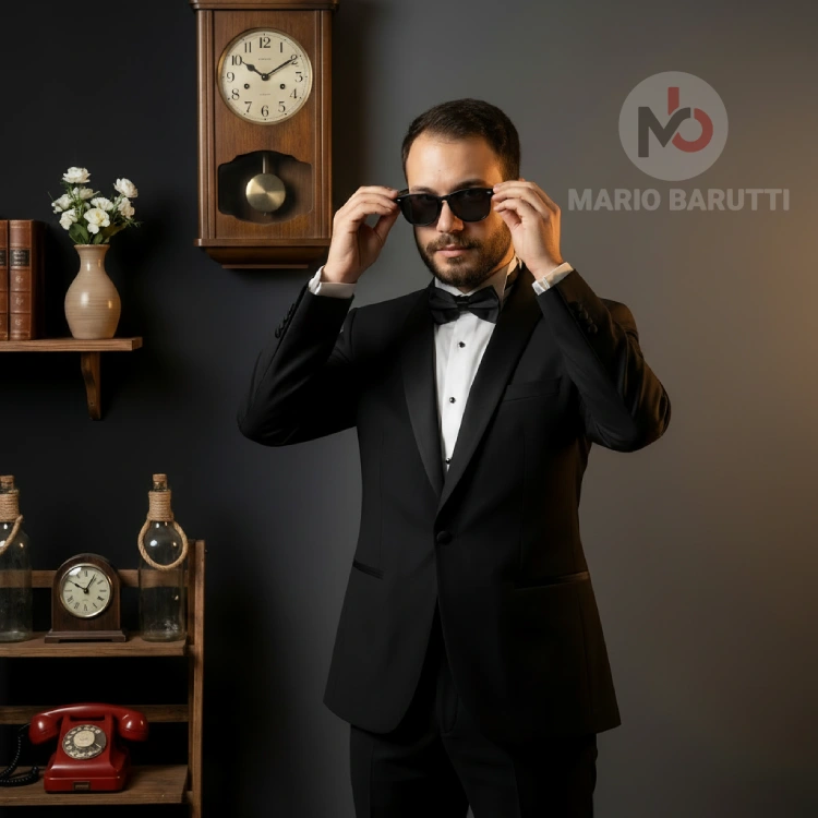 Black Round Collar Tuxedo