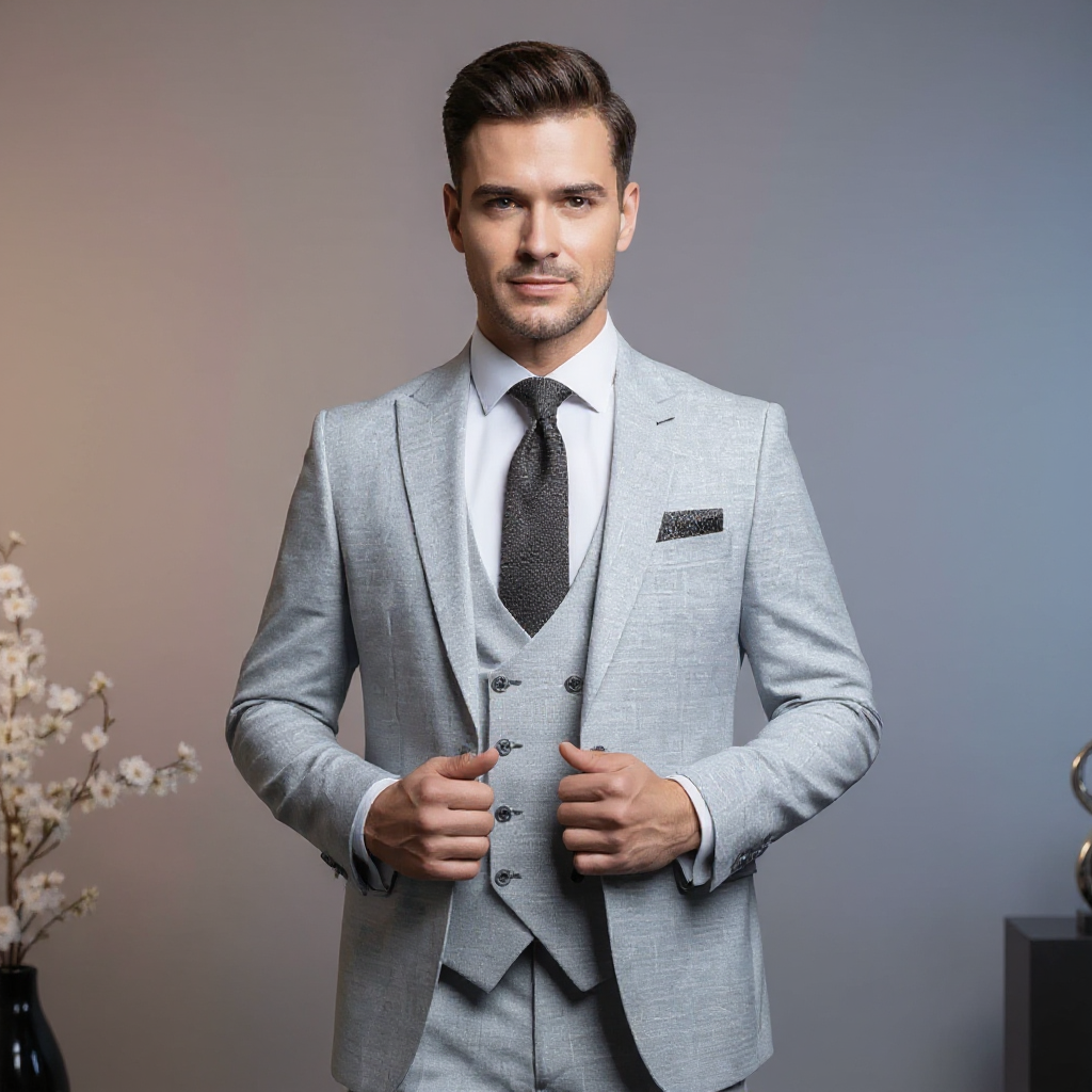 Silver 3-Piece Suit