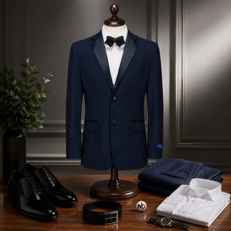 Mario Barutti Italian Pointed Lapel 2 Piece Tuxedo